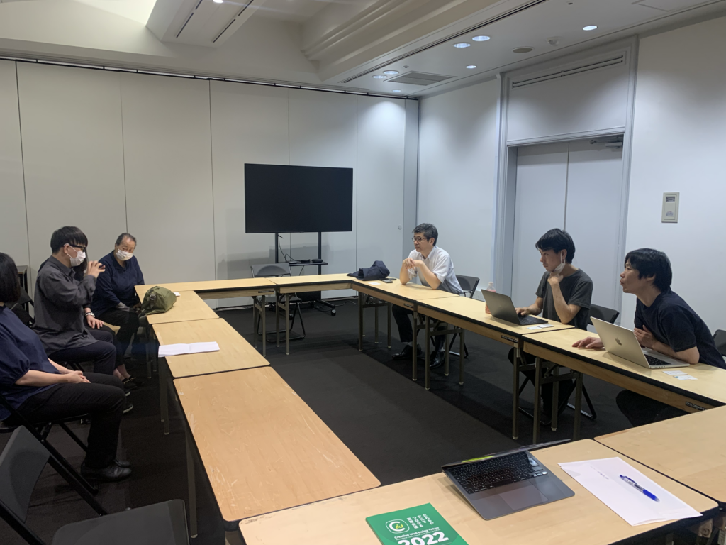 CCBTでの顔合わせ。森敦史氏のこれまでの活動について共有。